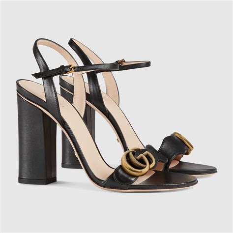 gucci sandals black|sandali donna gucci.